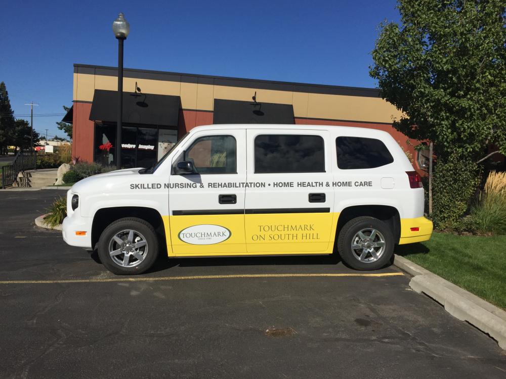 vehicle wrap for Touchmark