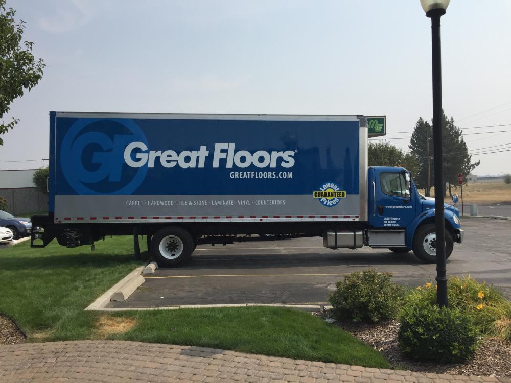 delivery truck wrap Great Floors