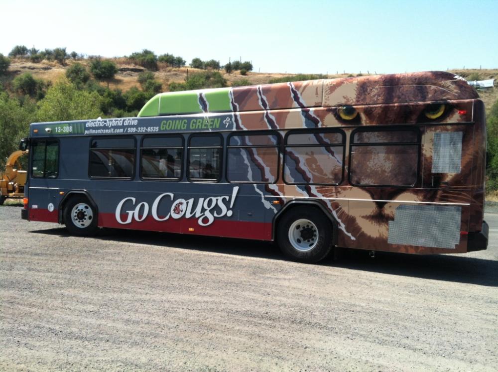 bus wrap for Cougar team