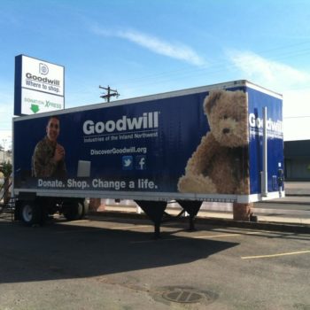 Goodwill vehicle wrap