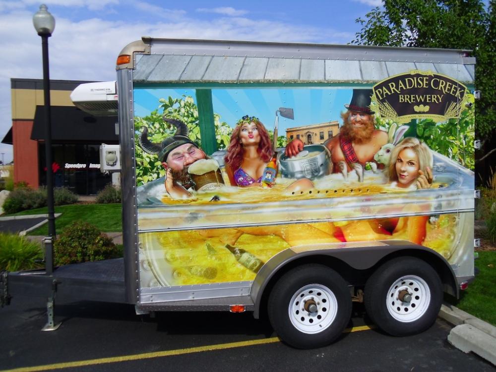 Paradise Creek Brewery vehicle wrap