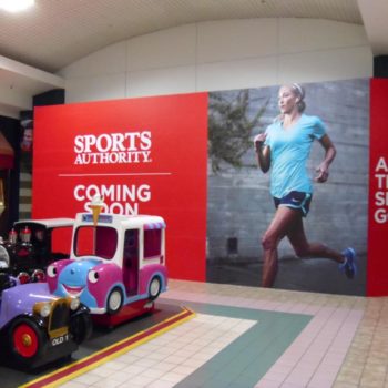 Sports Authority wall mural