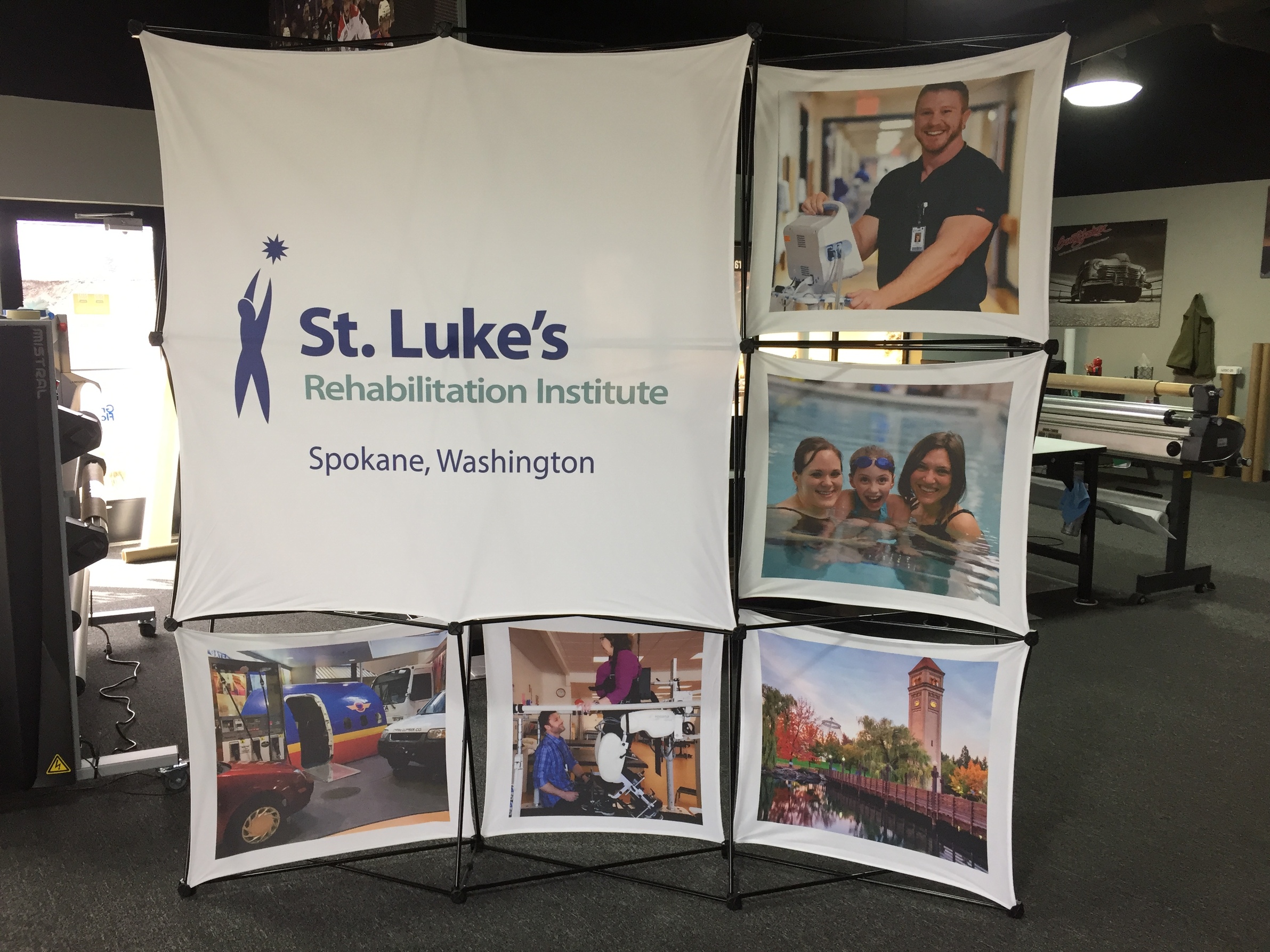 St. Luke's Rehabilitation Institute trade show display