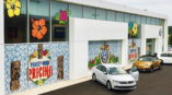 large window coverings for car dealerships and promotions