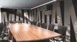 Meeting room with Manhattan wall mural