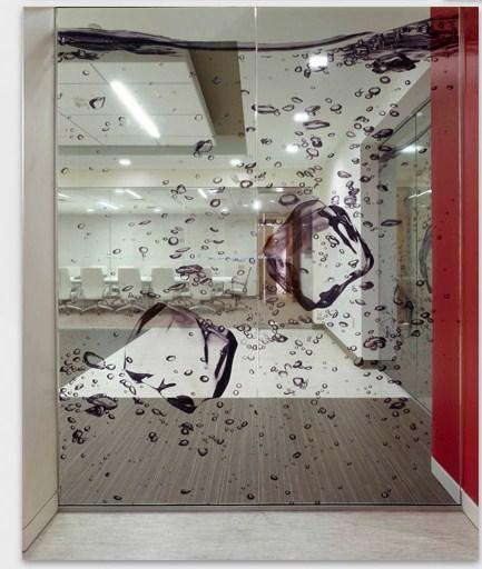 Water splash window graphic