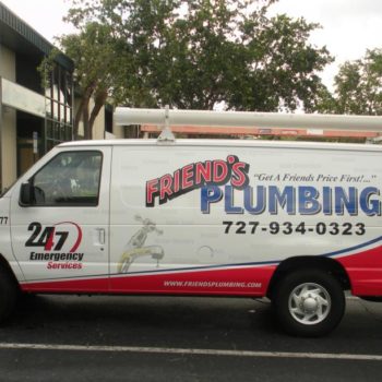 Friend's Plumbing vehicle wrap