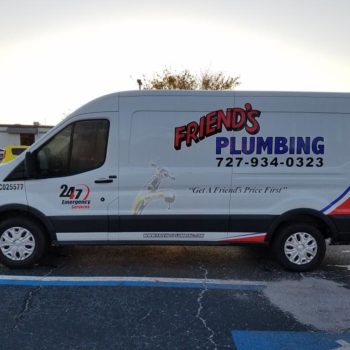 Friend's Plumbing vehicle wrap