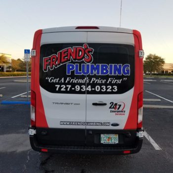 Friend's Plumbing vehicle wrap