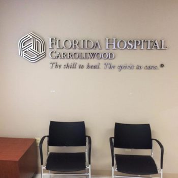 Florida Hospital Carrollwood indoor sign