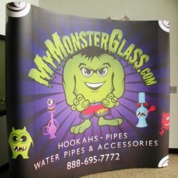 MyMonsterGlass.com trade show display