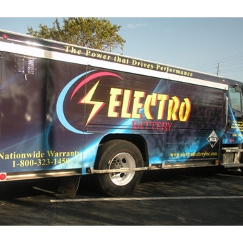 Electro Battery vehicle wrap