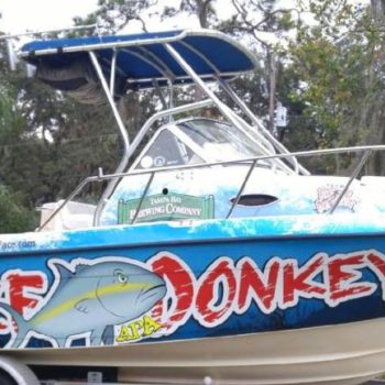Reef Donkey boat wrap