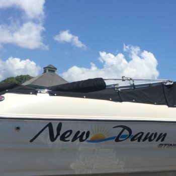 New Dawn boat wrap