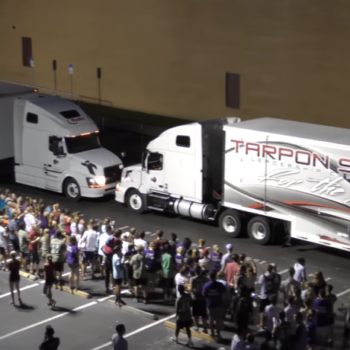 tarpon springs for the arts tractor trailer wrap 