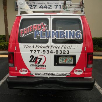 Friend's Plumbing vehicle wrap