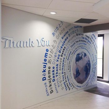 Thank You wall mural