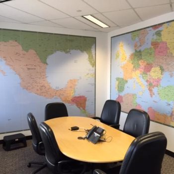 World map wall murals
