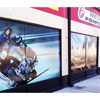 Powersports window graphics