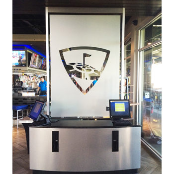 Logo window graphic