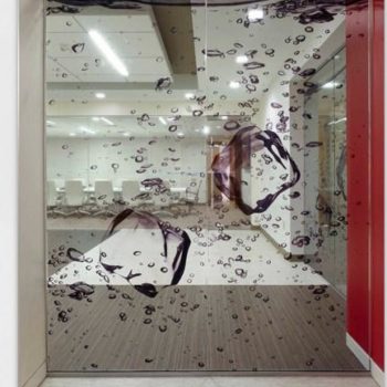 Water splash window graphic