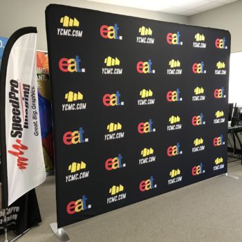 YCMC & EAT step and repeat banner