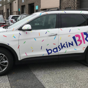 Baskin Robbins vehicle wrap