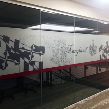 Maryland privacy glass etching
