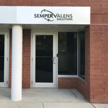 Semper Valens Solutions outdoor sign