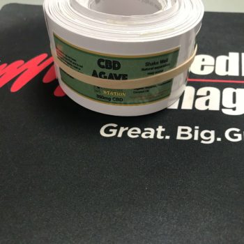 Roll of CBD Agave with a rubber band 