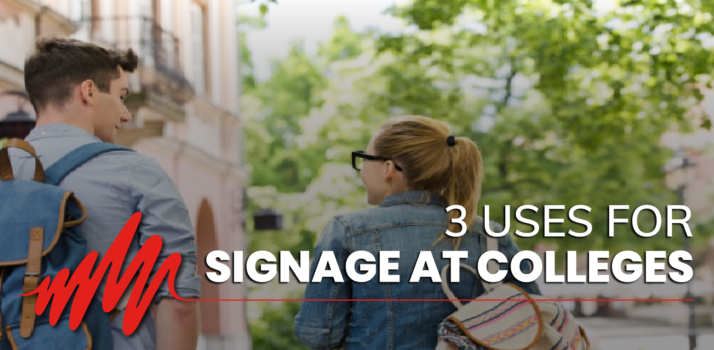2 suses for signage at colleges