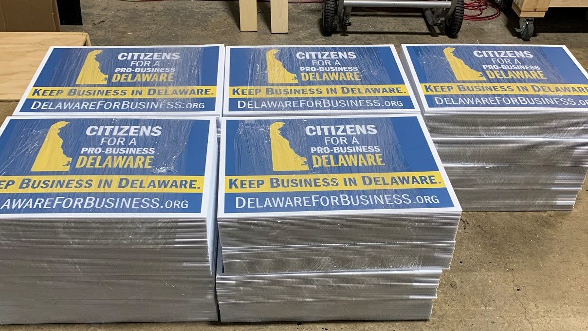 Delaware For business lawn signs