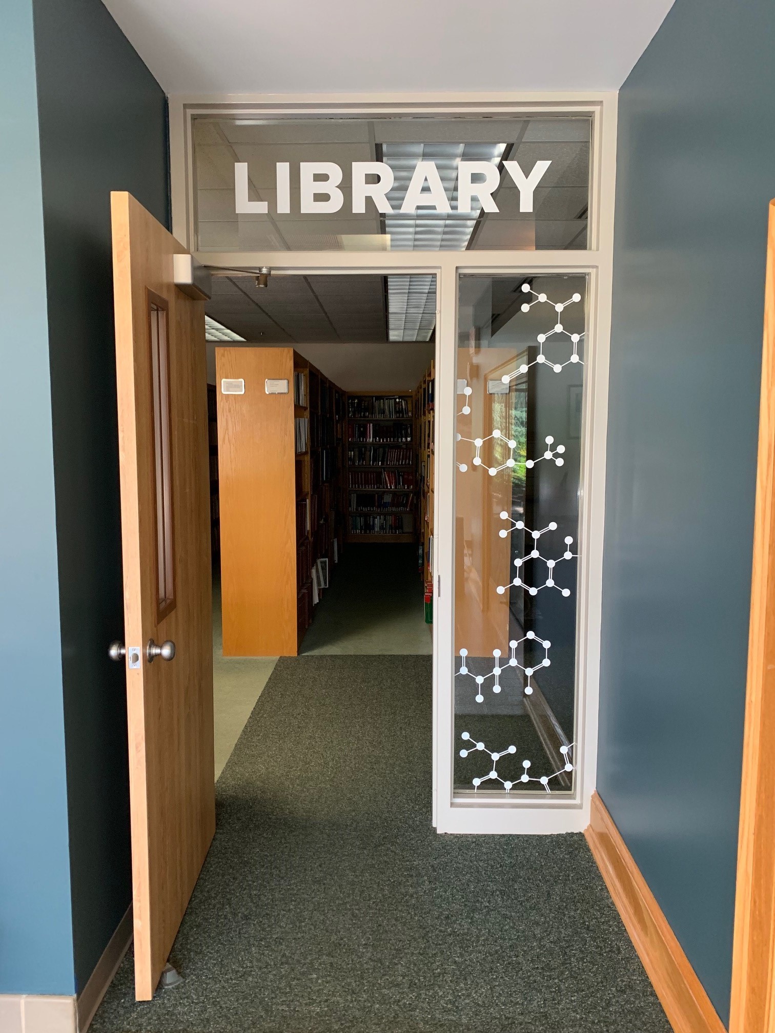 Library window decal