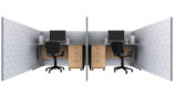 2 Cubicle Desk Areas