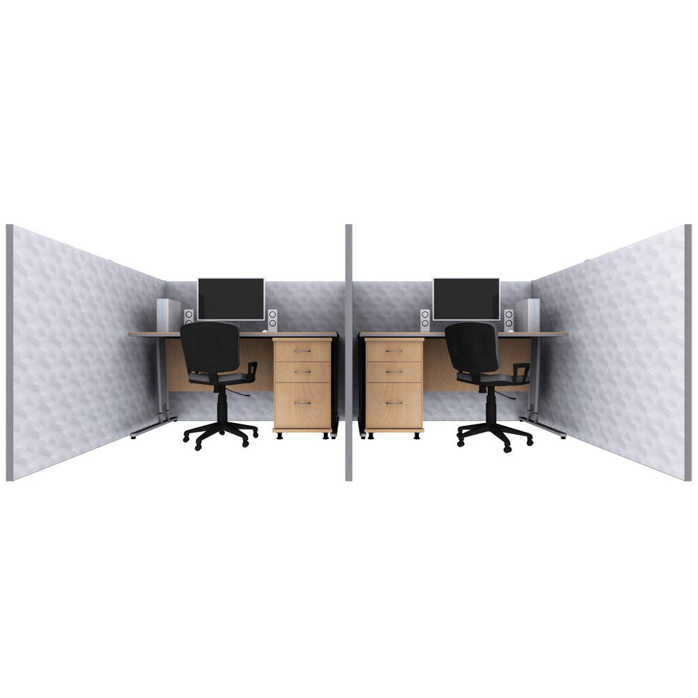 2 Cubicle Desk Areas
