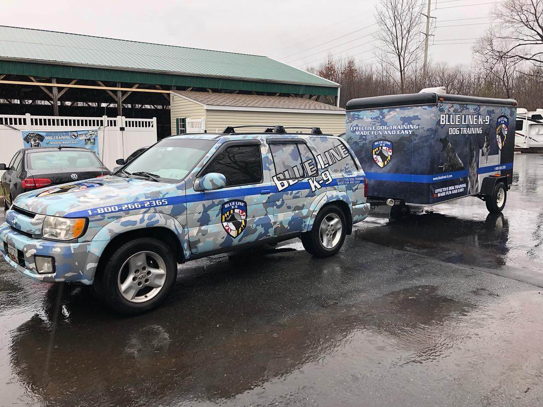 Blue Line K-9 Branded Truck & Trailer