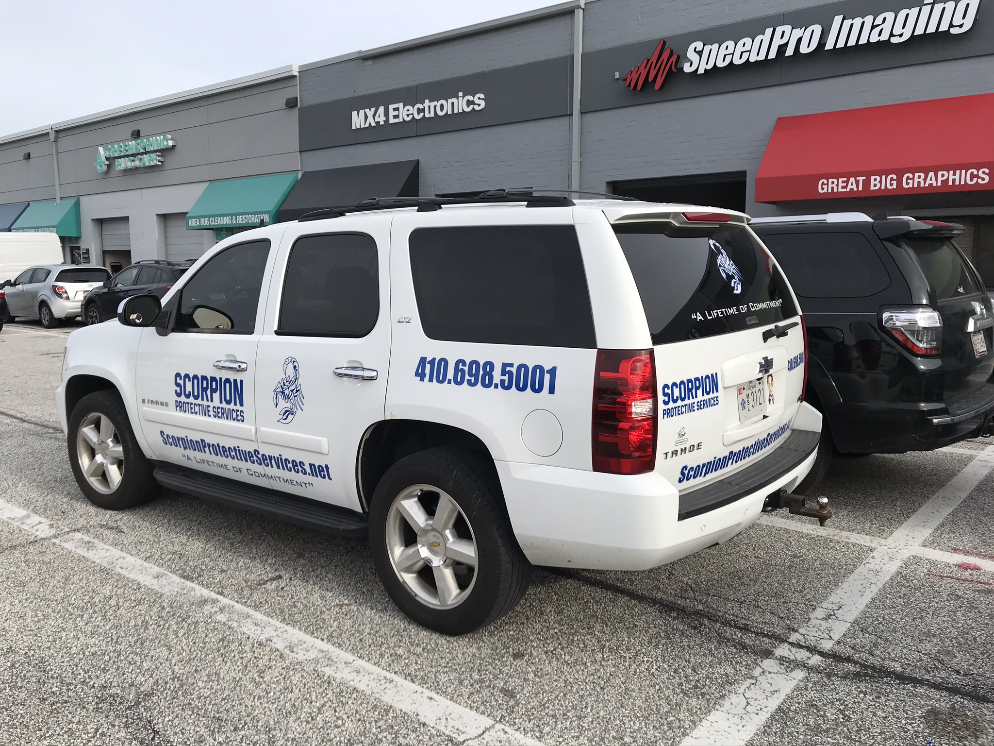 Scorpion Protective Services Branded SUV
