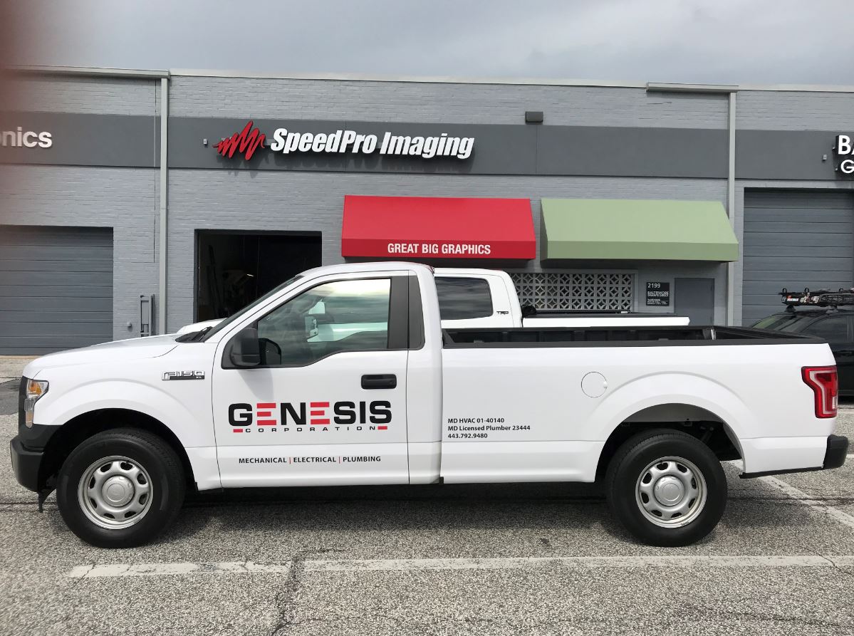 Genesis Corporation Branded Work Truck