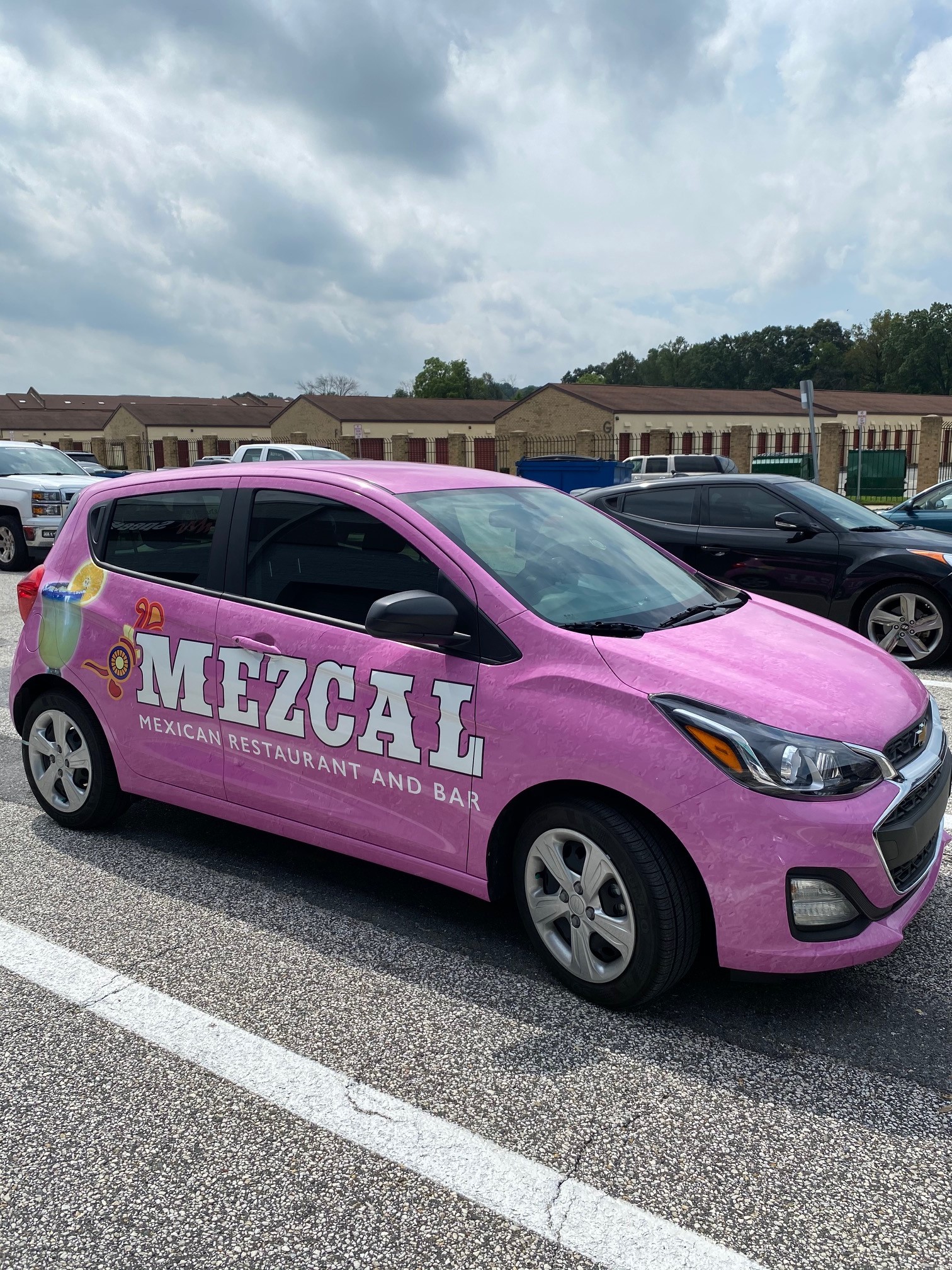 MezCal Branded Pink Car