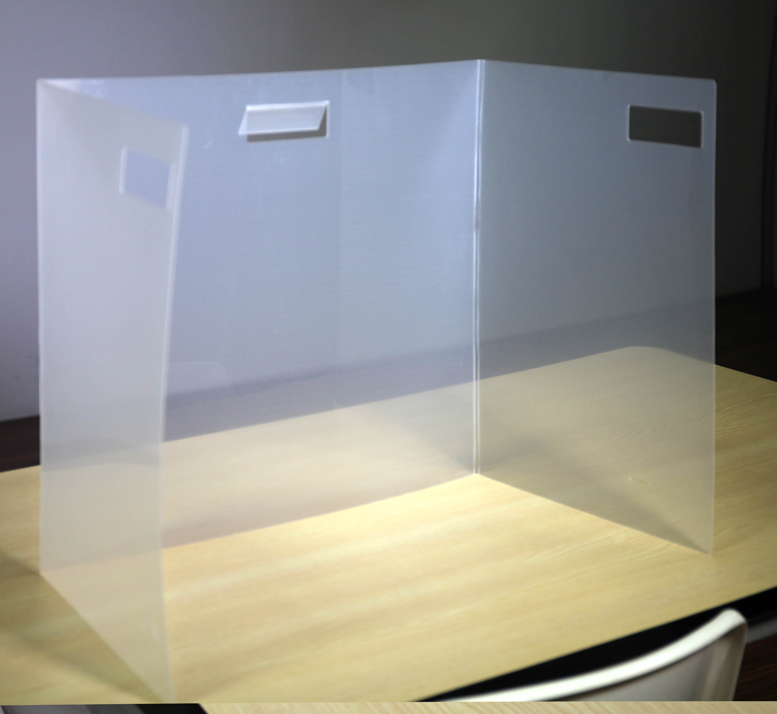 Sneeze Guard With Handles