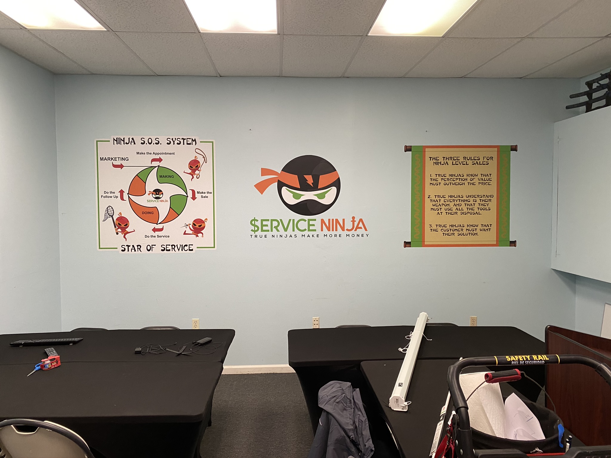 Service Ninja Wall Decals
