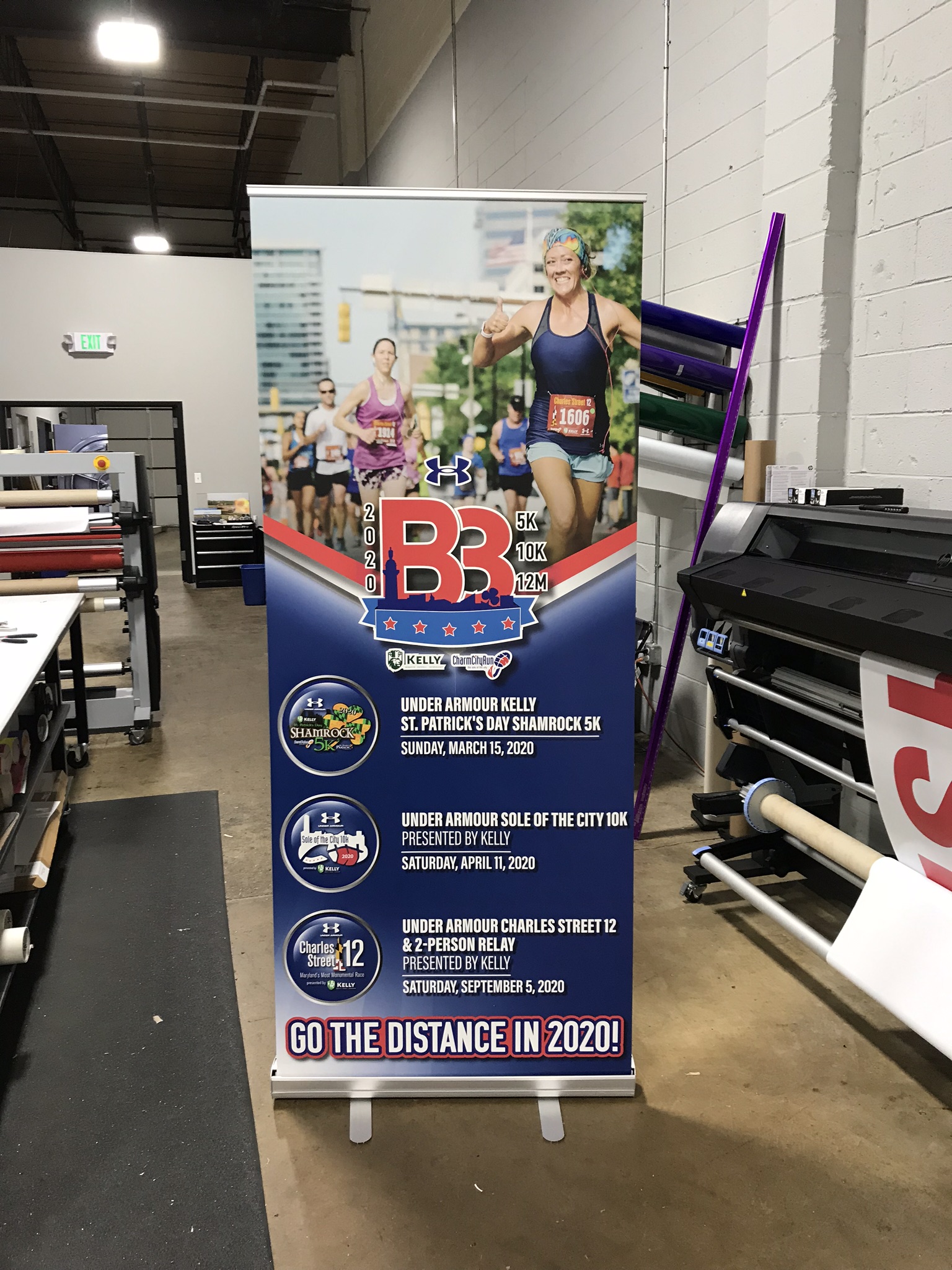 Charm City Run Stand Up Display Banner
