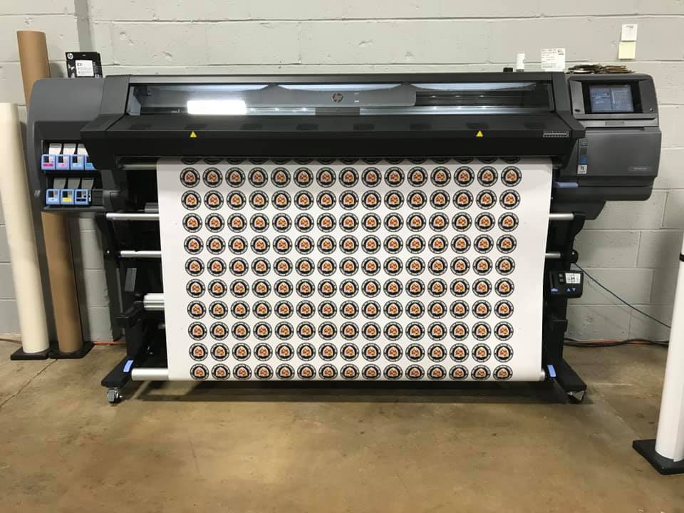 Printer Printing Multiple Decals
