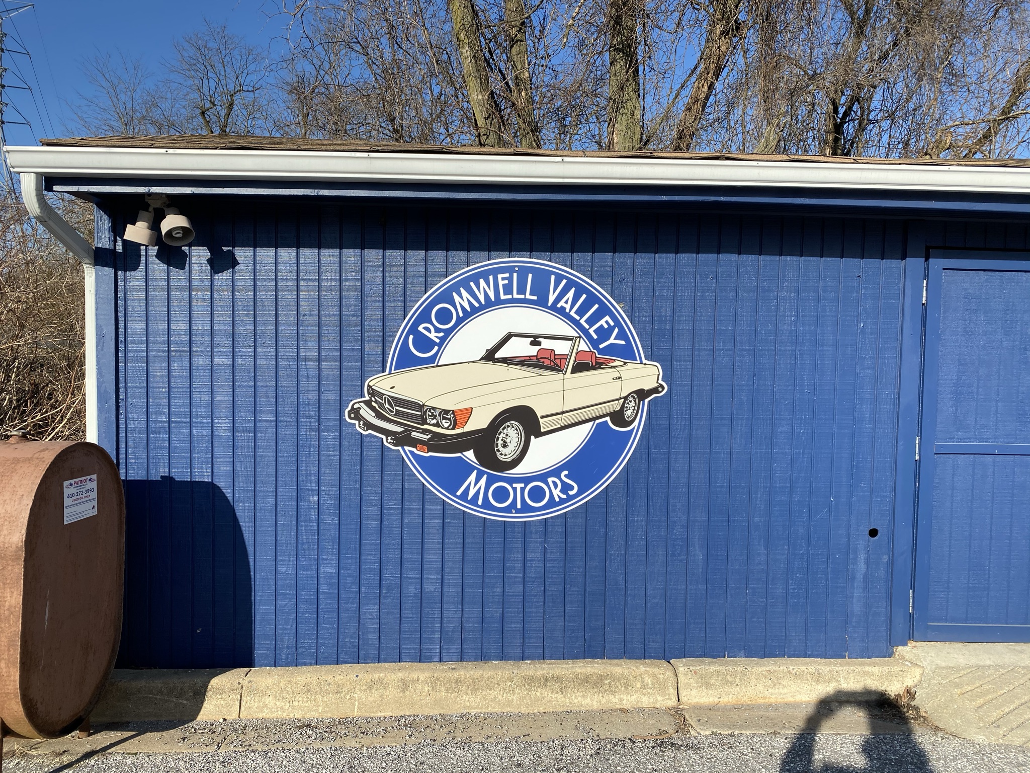 Cromwell Valley Motors Garage Outdoor Decal