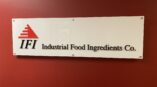 Industrial Food Ingredients Sign