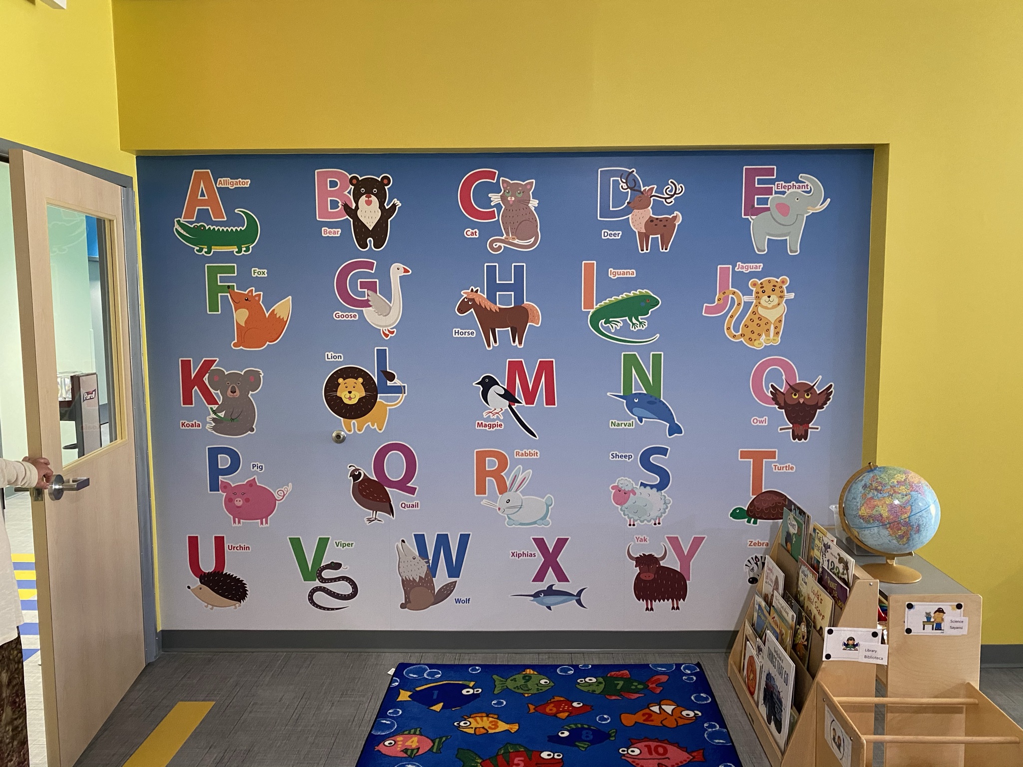 Kids Classroom Alphabet Mural