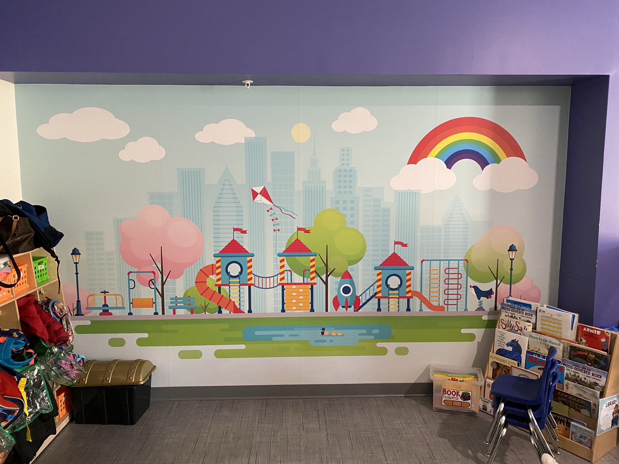 Kids Classroom Playground Mural