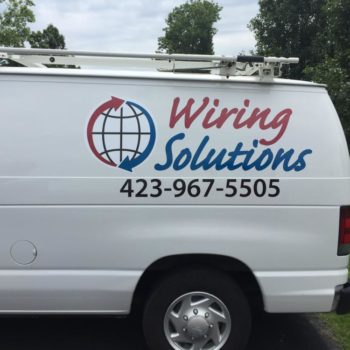 Wiring Solutions vehicle decal
