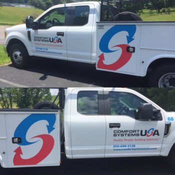 Comfort Systems USA vehicle decals