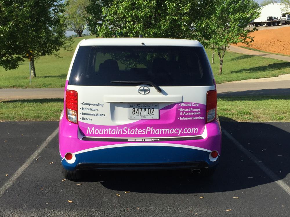 Mountain States Pharmacy vehicle wrap